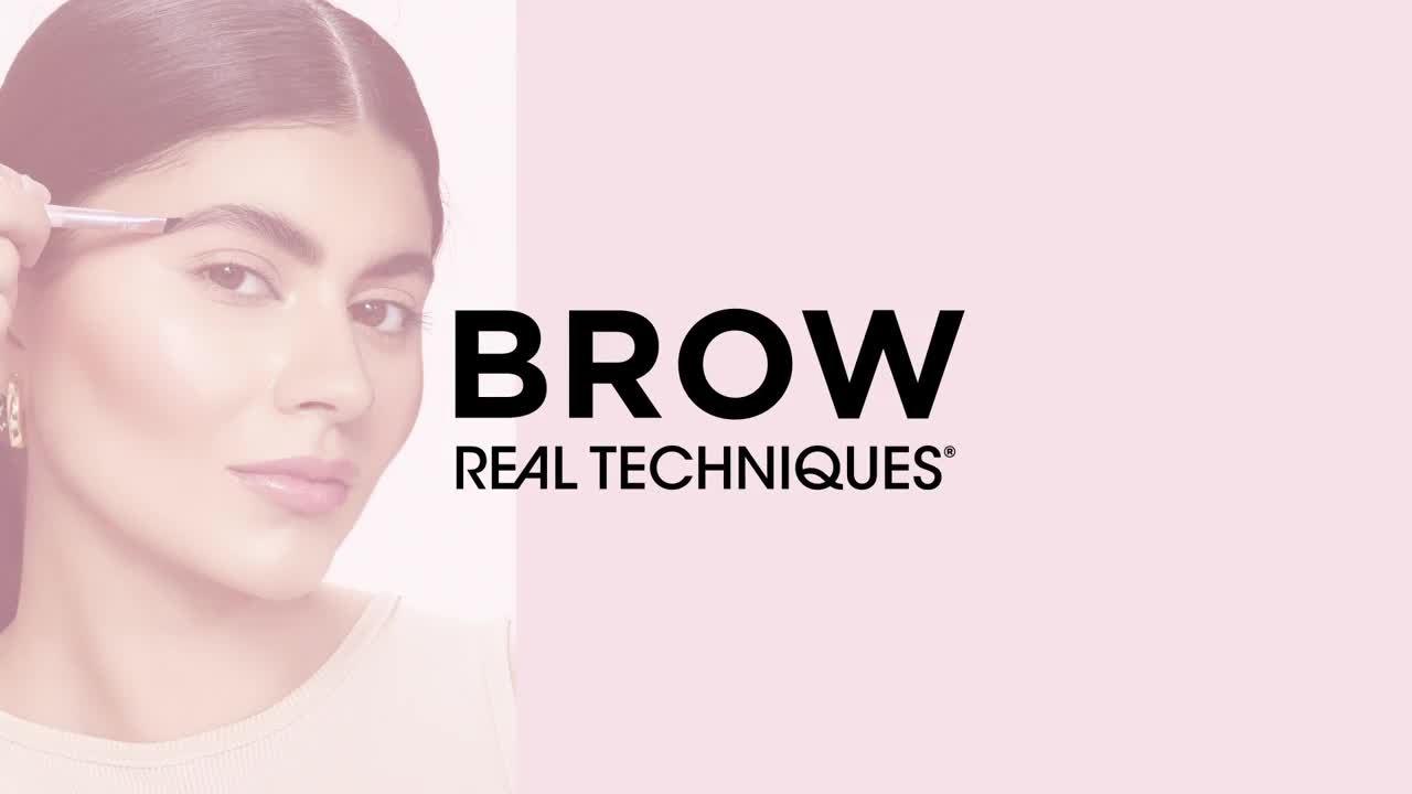 Real Techniques Dynamic Duo Brow Brush - Pennello sopracciglia a doppia  punta