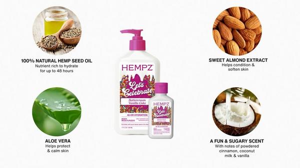 Hempz Buttercream Vanilla Cake Herbal Body Moisturizer #7