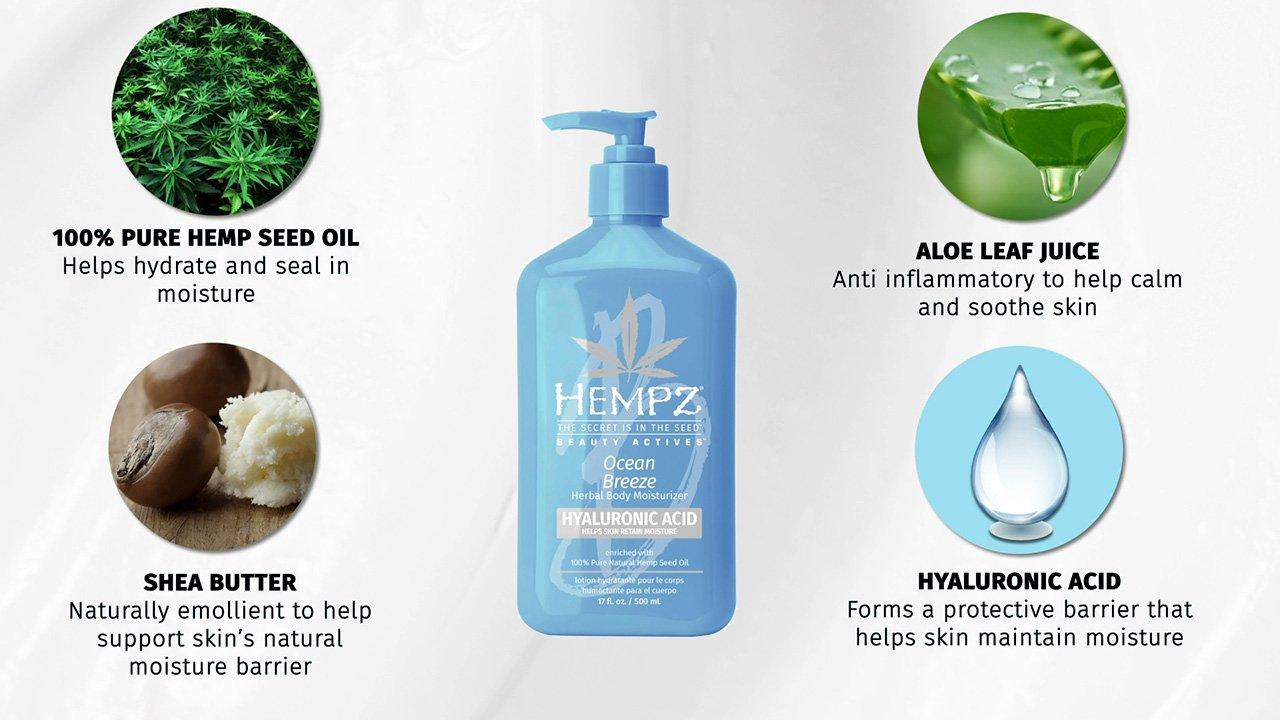 Hempz - 17.0 oz Ocean Breeze Herbal Body Moisturizer With