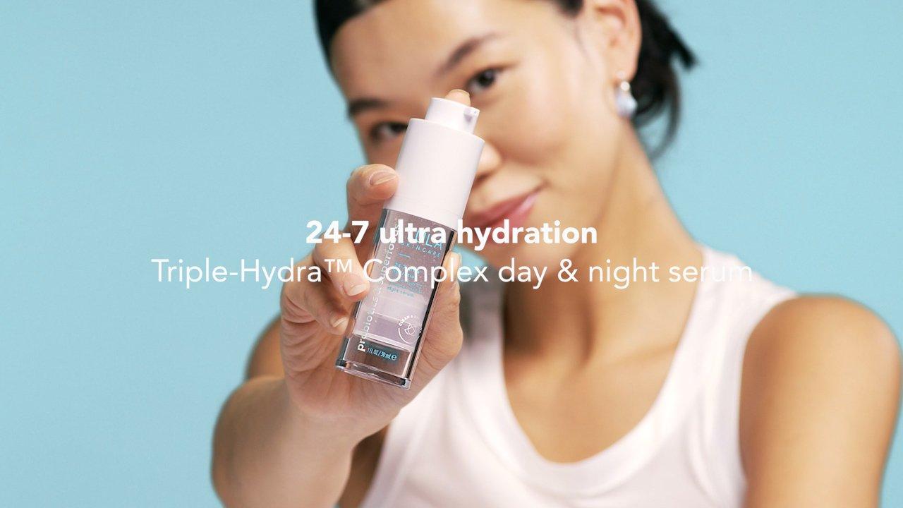 24-7 Ultra Hydration Triple-Hydra™ Complex Day & Night Serum with  Hyaluronic Acid, Squalane & Collag