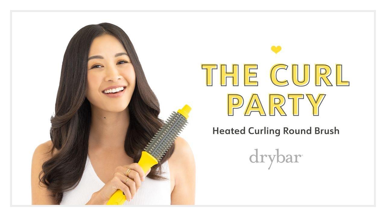 Curl hair clearance with round brush