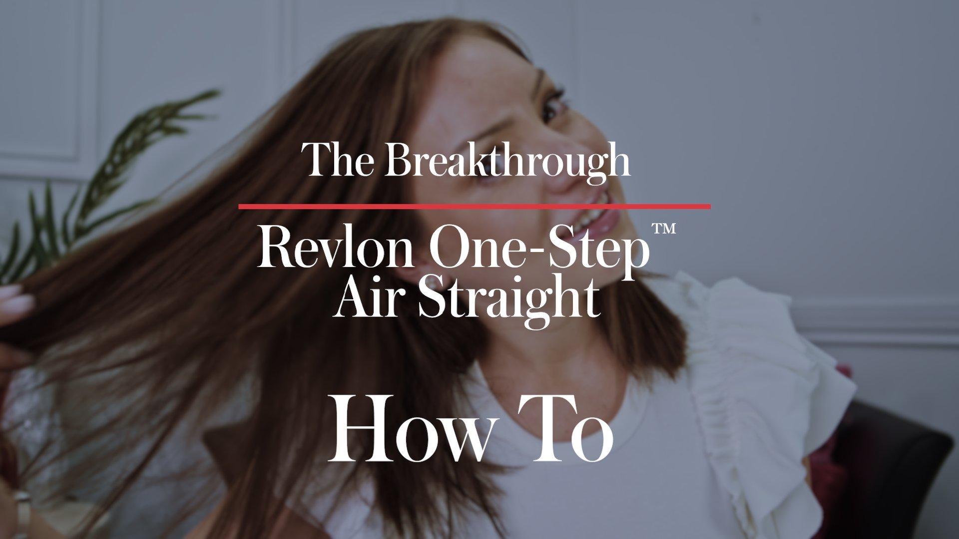 Plancha secador Revlon One Step Air Straight 2 in 1