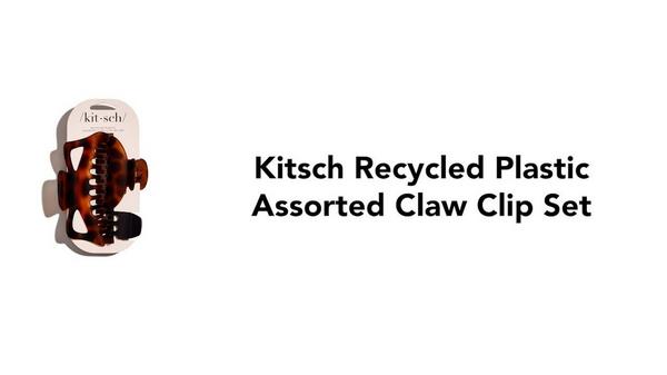 Kitsch Recycled Plastic Assorted Claw Hair Clips #6