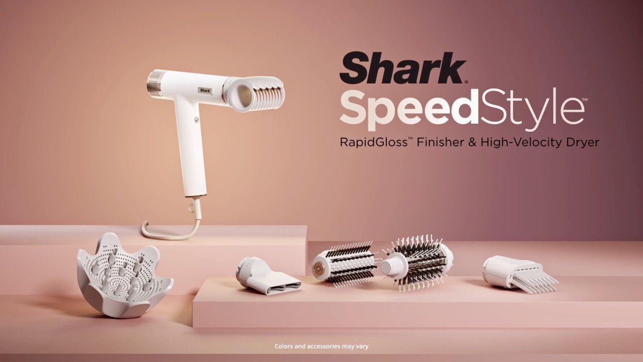 SpeedStyle RapidGloss Finisher and High-Velocity Dryer for Straight & Wavy  Hair - Shark Beauty