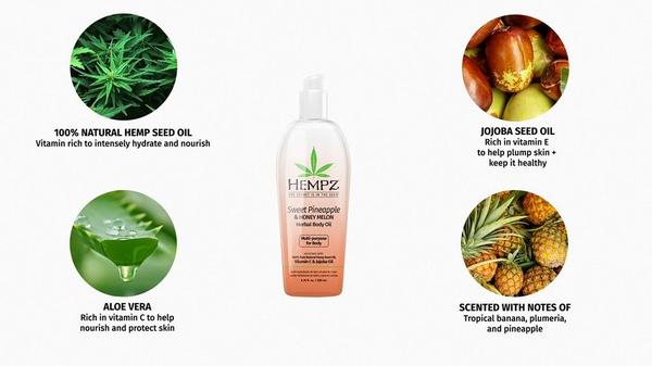 Hempz Sweet Pineapple Honey Melon Herbal Body Oil #5