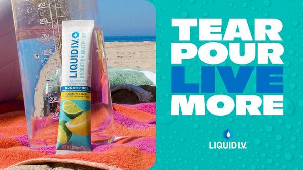 LIQUID I.V. Hydration Multiplier Electrolyte Drink Mix Lemon Lime #7