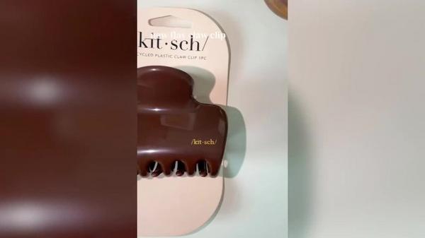 Kitsch Recycled Plastic Puffy Claw Clip #8