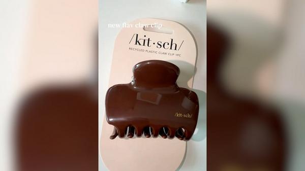 Kitsch Recycled Plastic Puffy Claw Clip #8