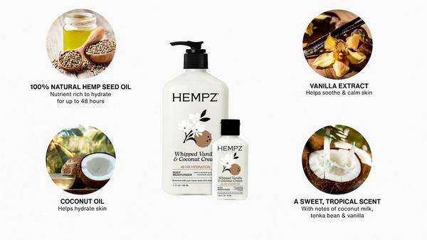 Hempz Whipped Vanilla & Coconut Cream Body Moisturizer #7