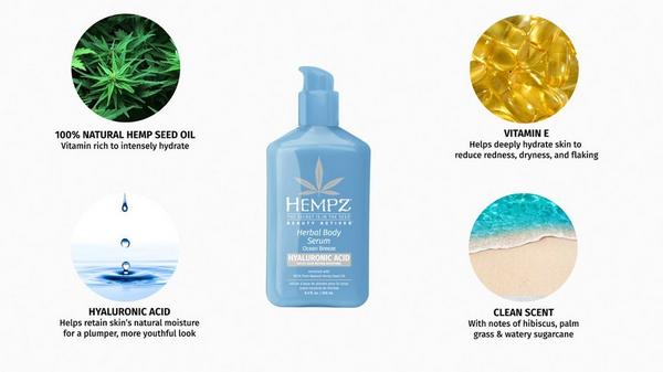 Hempz Ocean Breeze Herbal Body Serum With Hyaluronic Acid #8