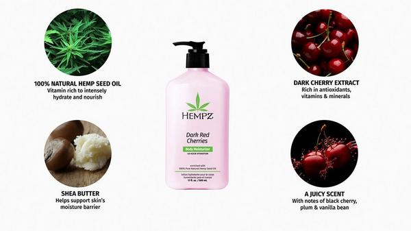 Hempz Dark Red Cherries Body Moisturizer #7