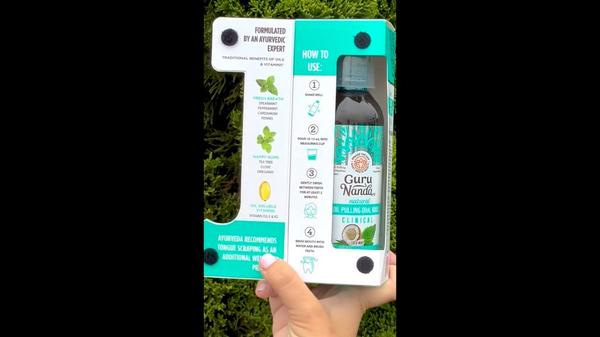 GuruNanda Farmed Mint Oil Pulling Oral Rinse with Essential Oils & Vitamins #6