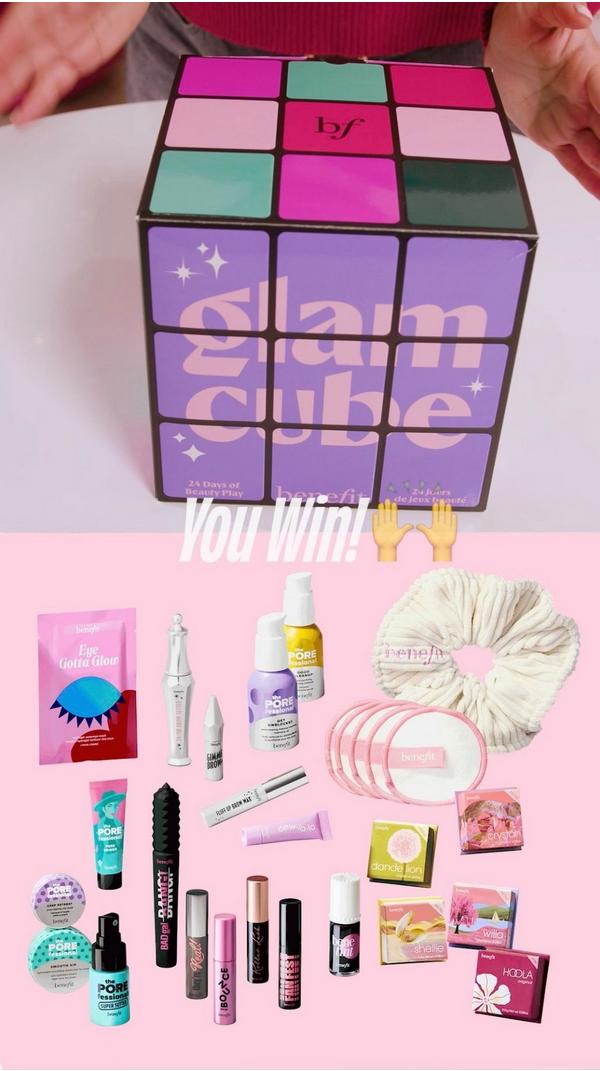 Benefit Cosmetics Glam Cube Makeup Advent Calendar Gift Set #5