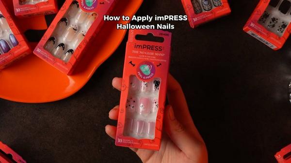 Kiss imPRESS Design Halloween Press On Nails - Coming Near #7