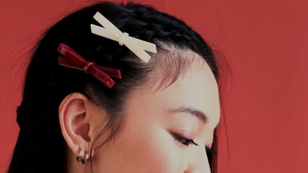 Wet Brush Iridescence Icon Bow Clips #6