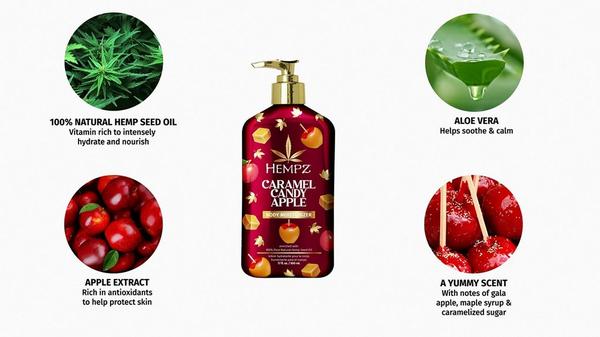 Hempz Limited Edition Caramel Candy Apple Body Moisturizer #6