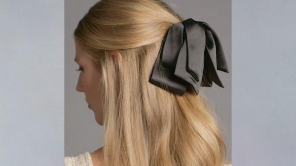 The Hair Edit Old Money Satin Bow Claw Clip #6