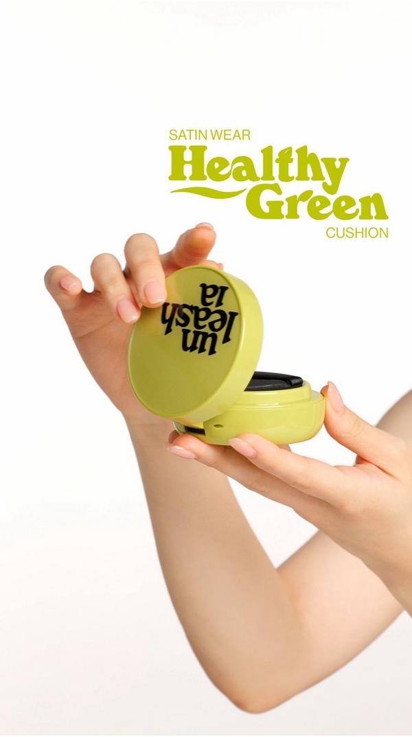 Unleashia Satin Wear Healthy-Green Cushion Foundation #8