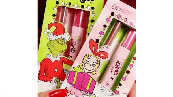 ColourPop ColourPop x The Grinch Berry Grinchy So Juicy Plumping Gloss Balm & Lip Liner Kit #8