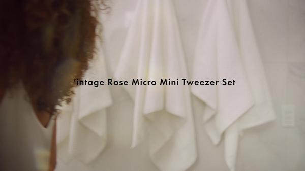 Tweezerman Vintage Rose Micro Mini Tweezer Set #8