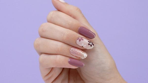 Dashing Diva Mocha For 2 GLOSS Gel Nail Polish Strips #6