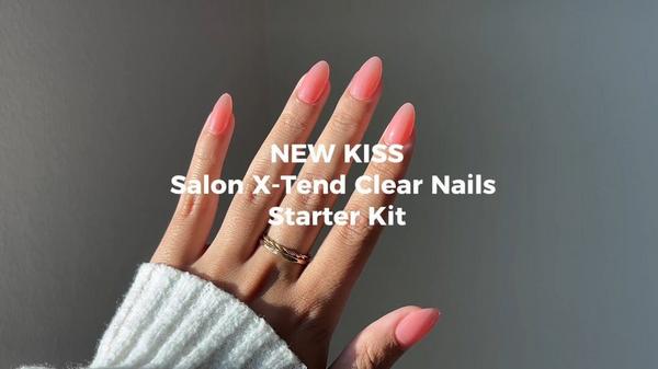 Kiss Salon X-tend Press On Nails LED Gel Nail Kit #9