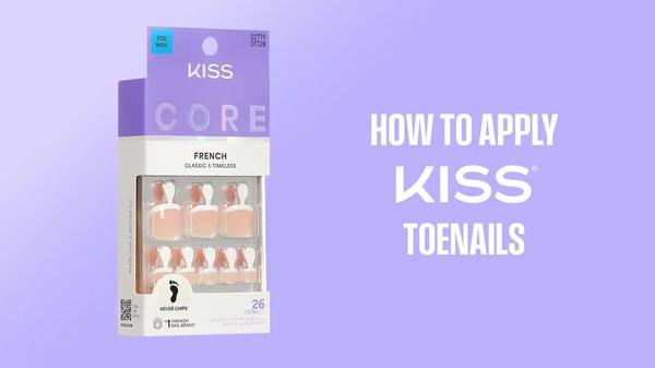 Kiss CORE Color Press On Toenails #9