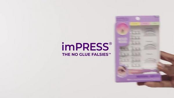 Kiss imPRESS Individual Multipack, Classic Natural Pre-Glued Lash Clusters Kit #8