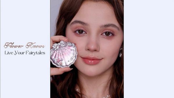 Flower Knows Shell's Jewel Collection Silk Satin Blush #6