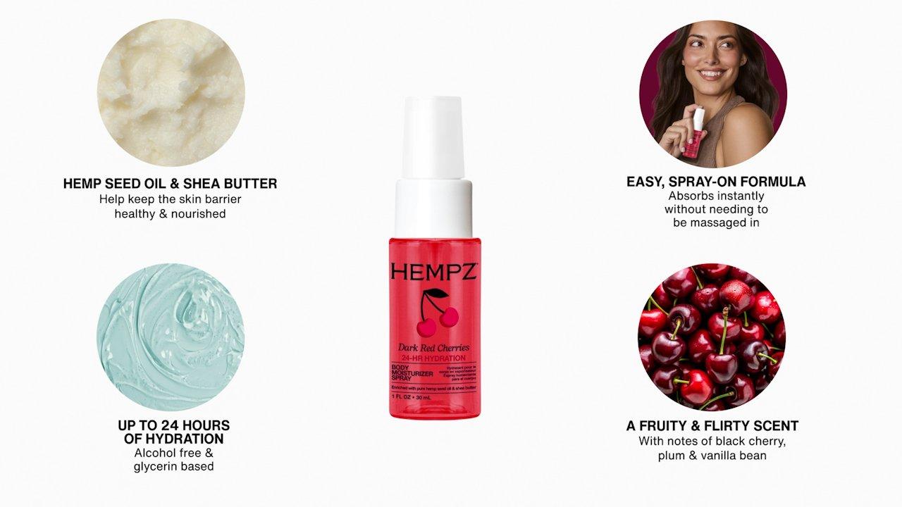 Hempz - Dark Red Cherries Body Moisturizer Spray | Ulta Beauty