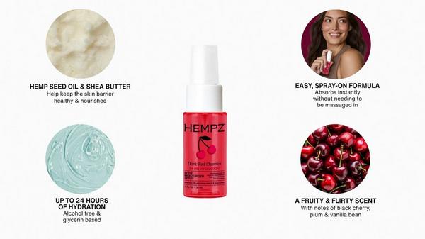 Hempz Dark Red Cherries Body Moisturizer Spray #6