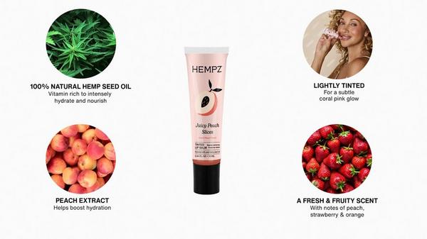 Hempz Juicy Peach Slices Tinted Lip Balm #6