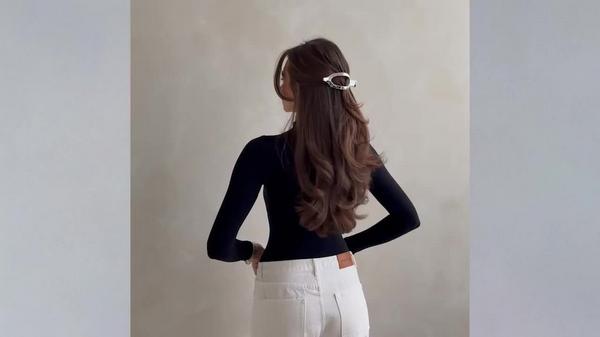 The Hair Edit Silver Flat Lay Claw Clip by Danielle Bernstein #9
