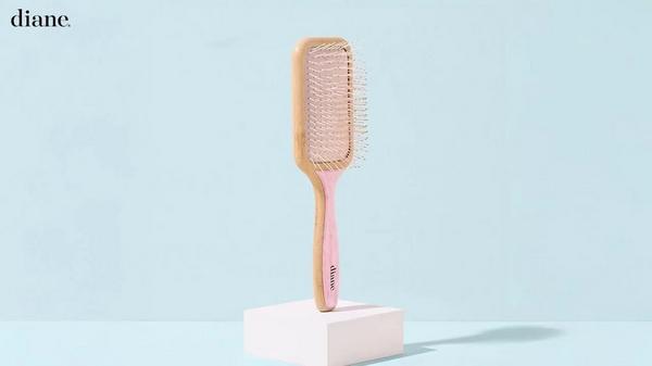 Diane Pink Marble Detangle Brush #6