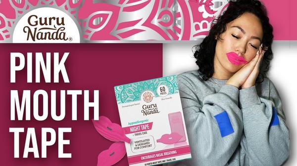 GuruNanda Hypoallergenic Pink Lip Shaped Night Tape #7