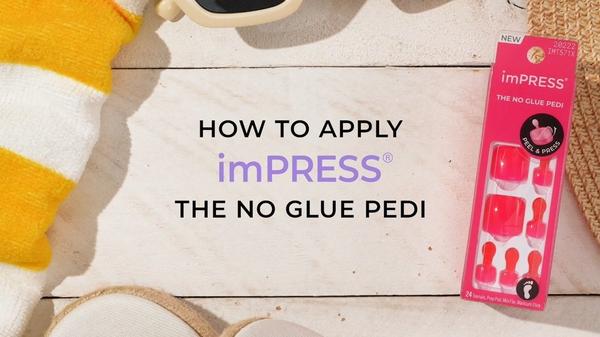 Kiss Impress Short Squoval Press On Toenails #9