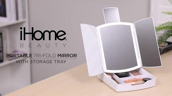 iHome Portable Tri-Fold LED Mirror #9