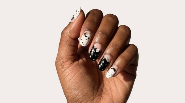 Dashing Diva GLAZE DESIGN, Semi-Cured Gel Nail Strips, By Night #7