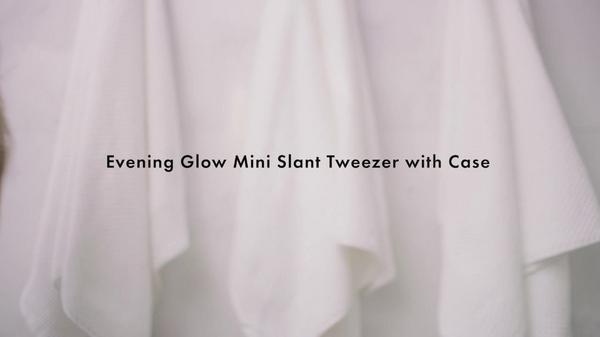 Tweezerman Evening Glow Mini Slant Tweezer with Case #8