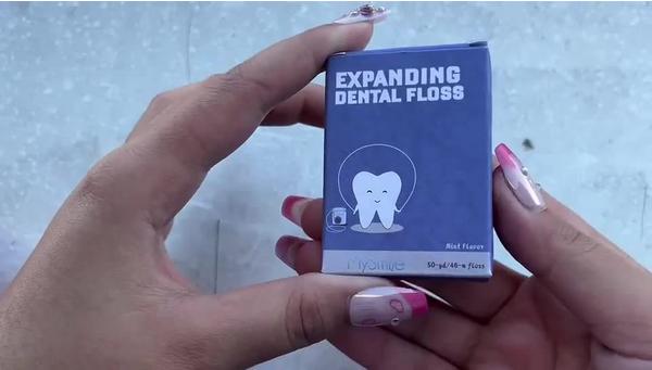 MySmile Woven Dental Floss with Coconut Oil, Mint Flavor, 50 Yards #9