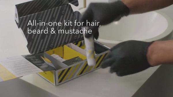 Cleverman Reusable Beard & Hair Dye Kit - Up to 5 Uses, 7-Min Natural Gray Coverage with SkinArmour #10