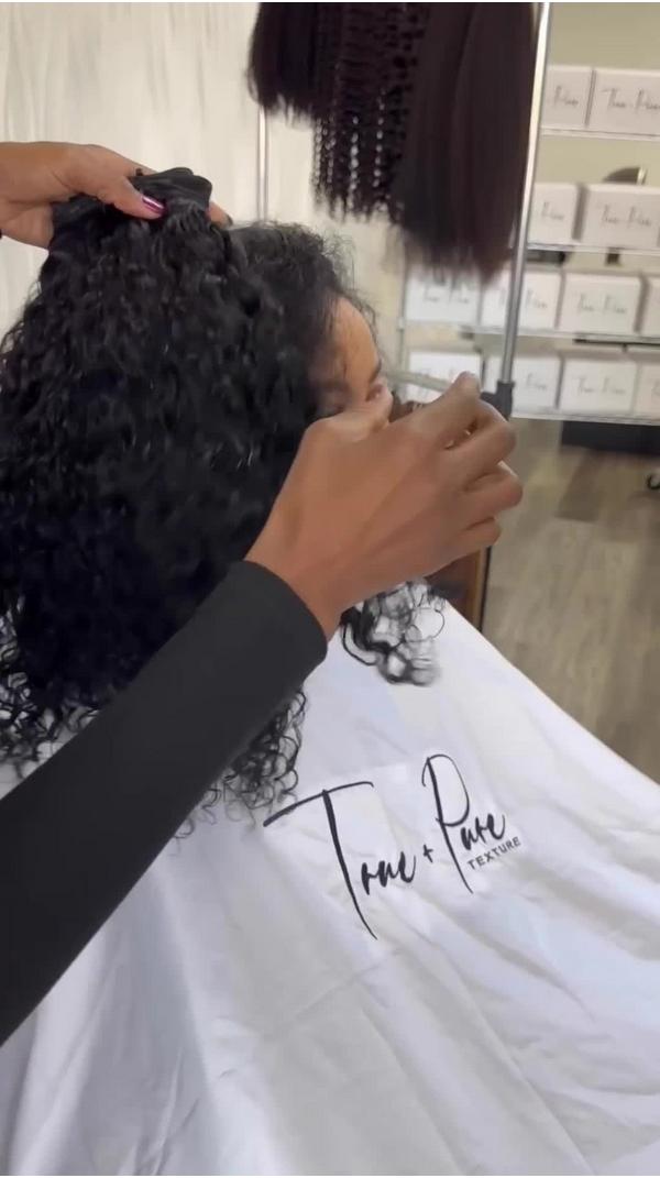 True + Pure Texture Island Curl Deep Wave Curly Human Hair Wefts (Bundles) Extensions #6