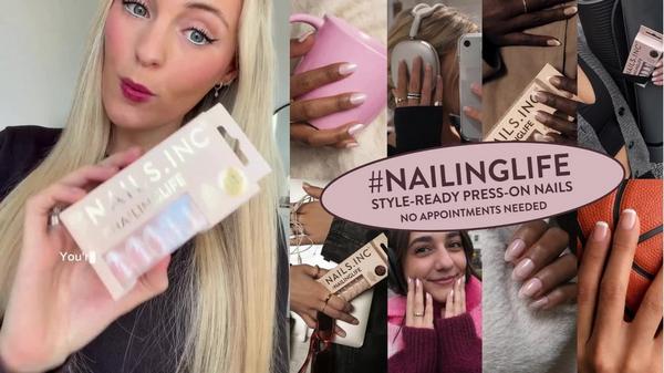 Nails Inc. NailingLife Totally Taylor Classic Pink Press-On Nails #9