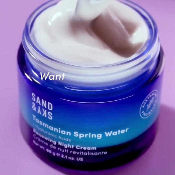 Sand and Sky Tasmanian Spring Water Renewing Night Cream #9