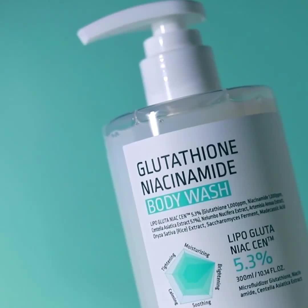 glutathione body wash APLB - Niacinamide SKIN CONCERN_Anti-Aging Format:250 ml Reduced Glutathione - Vitazan