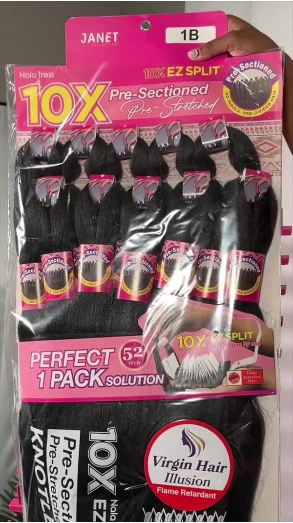 Janet Collection 10X EZ Split Pre-Stretched 52" Braiding Hair #7