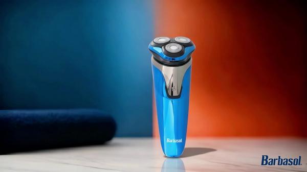 Barbasol Shaving Rechargeable Wet & Dry Rotary Electric Shaver for Men with LCD Display #9