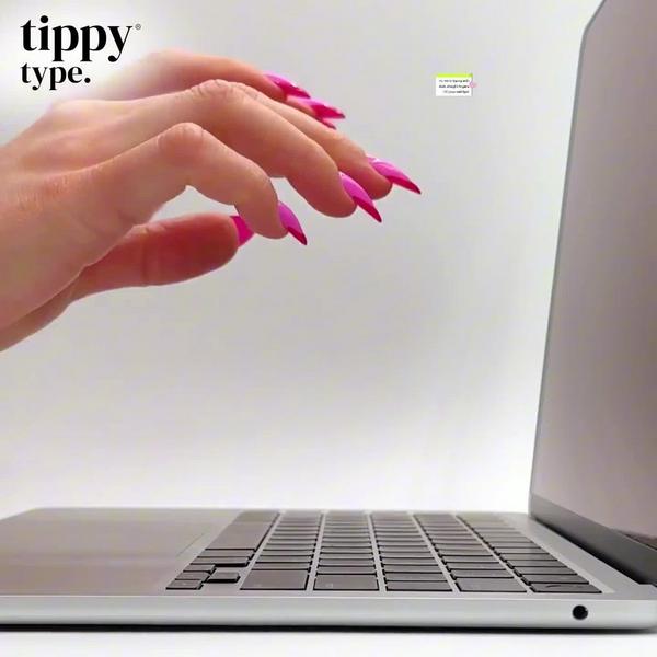 Tippy Type Long Nail Keyboard Cover for Apple - Circles #8